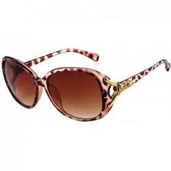 Rimless Sunglasses for Women Men - Plastic Frame Lens Retro Shades UV400 Protection Sun Glasses - Brown - CZ190DQWCSL $8.28