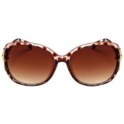 Rimless Sunglasses for Women Men - Plastic Frame Lens Retro Shades UV400 Protection Sun Glasses - Brown - CZ190DQWCSL $8.28