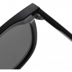 Round Round Oversized Sunglasses for Women Men UV Protection 8057 - Grey/Black - CG19642K86C $9.52