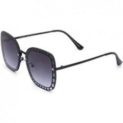 Sport Sunglasses Men and Women Fashion Metal Sunglasses Big Frame Wild Glasses - 1 - CE1906CULZO $60.98
