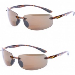 Rectangular Lovin Sport Polarized Bifocal Sunglasses - Polarized - Tortoise/Tortoise - CC12NV0SPEP $53.31