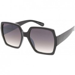 Shield Urban Modern"Revive" Thick Frame Sunglasses - Black - CV18GY2L3OE $19.25