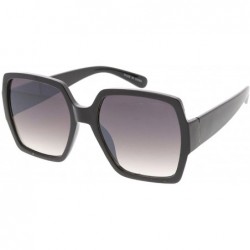 Shield Urban Modern"Revive" Thick Frame Sunglasses - Black - CV18GY2L3OE $8.84