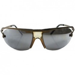 Sport Unique Rimless Motorcycle Riding Biker Cycling Outdoor Wrap Sport Sunglasses - Brown - CD189RH0GRG $14.12