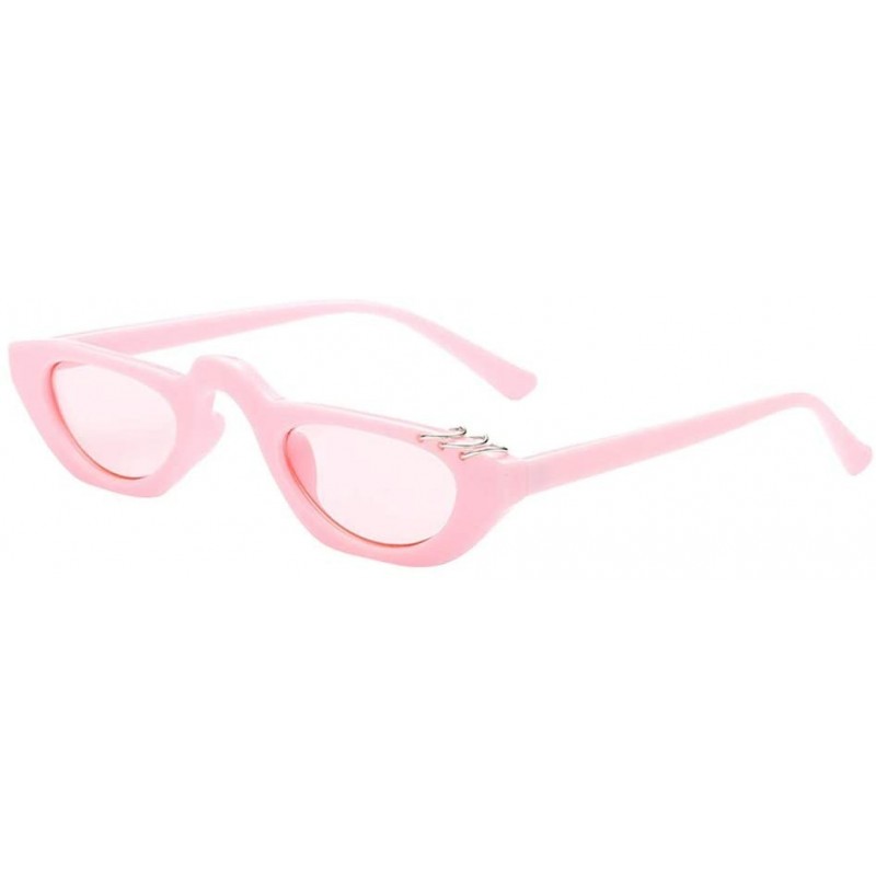 Cat Eye Polarized Woman's Cat Eye Retro Fashion Sunglasses Vintage Cateye Sunglasses Plastic Frame Mirrored Lens - F - CE190N...