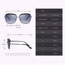 Aviator Polarized Sunglasses Lady Sunglasses Gradual Polarized Sunglasses - C - C218QO9DYSO $27.93