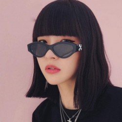 Cat Eye Cat Eye Sunglasses Women Fashion Brand Designer Rectangle Sun Glasses Ladies C1 - C1 - CI18Y4SZKXH $10.64