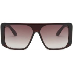 Wrap Fashion Sunglasses - UV Protection Shade - Square Siamese Sun Glasses - B - C718QRH23IO $14.55