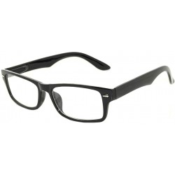 Rectangular Classic Black Vintage Sunglasses Matte - Rubber - Shiny... - Black_narrow_clear - CT11VBMOHRZ $9.20