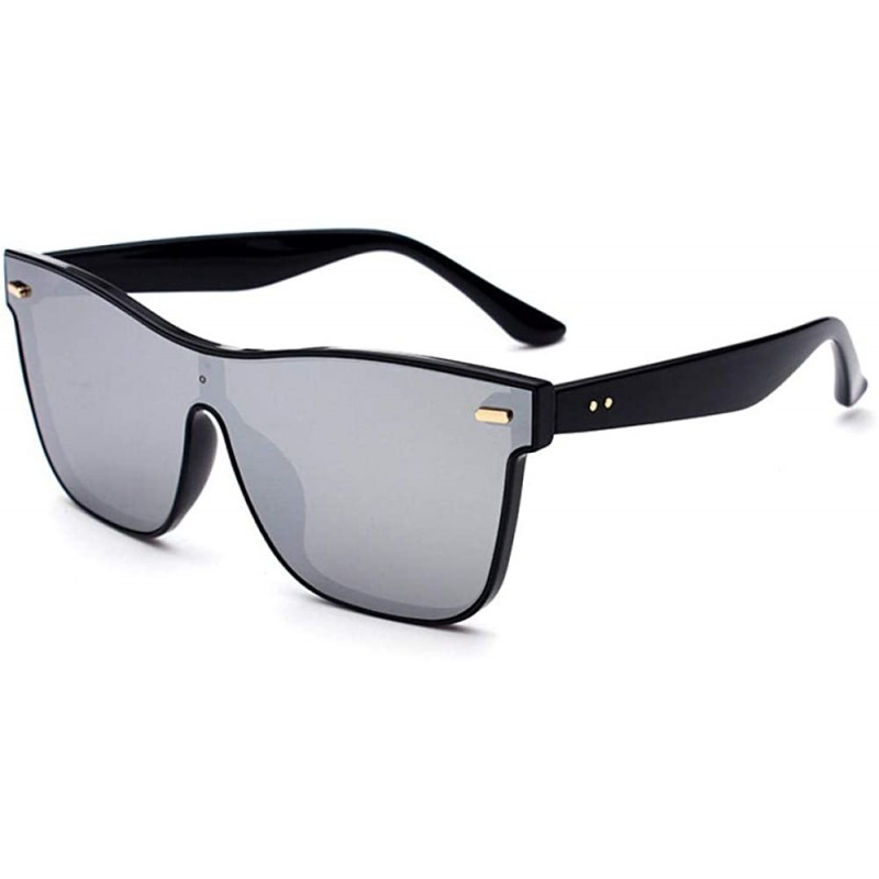 Rimless Polarized Sunglasses Covered Mirror Overall Design Sunglasses - C618X5TLT8N $49.89