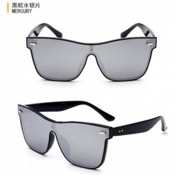 Rimless Polarized Sunglasses Covered Mirror Overall Design Sunglasses - C618X5TLT8N $49.89