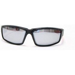 Sport Men's Polarized Sunglasses Sport Cycling Running Outdoor Free Microfiber Pouch - Black and Red - CY11W84YJZZ $14.66