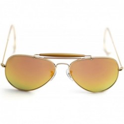 Oversized Glass Lens Aviation Sunglasses Polarized Men Women 58Mm Pilot Classic Brand Glasses Uv400 - Red Glass - CL18W8XA78O...