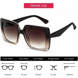 Oversized Classic Women Sunglasses (2 Pack) with Gradient UV400 Lenses for Driving & Outdoors - CH190C9LDSL $15.26