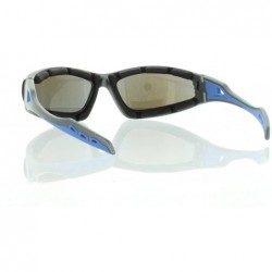 Rectangular Gray Sport Sunglasses with Blue Lens 100% UV400 - CP12MCXQBF7 $8.30