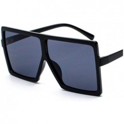 Oversized Oversized Sunglasses Women Men Gradient Lens Shades Sun Glasses Black Other - Tea - CW18YNDEXSA $10.70