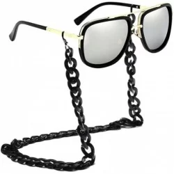 Square Neck Cord Strap Square Sunglasses Mens Outdoor Activities Keep Glasses On - Silver - CO18CYH8RXR $43.43