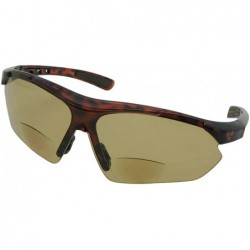 Rimless Semi Rimless Sports Bifocal Sunglasses B16 - Brown/Brown Black Pads - C518IA8KCUE $15.37