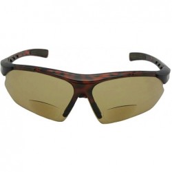 Rimless Semi Rimless Sports Bifocal Sunglasses B16 - Brown/Brown Black Pads - C518IA8KCUE $15.37