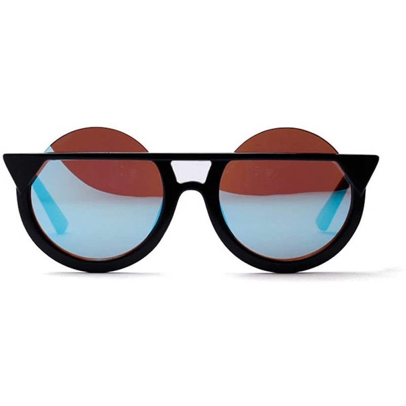 Goggle Glasses- Fashion Men Womens Retro Vintage Round Frame UV Sunglasses - 9899d - CH18ROYQ29I $11.93