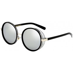 Wayfarer Fashion Sunglasses UV Protection PC and Metal Sun Glasses for Men Women - Silver - CT18G7YD2HG $23.13