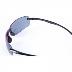 Wrap Lovin Sport Polarized Bifocal Sunglasses - Polarized - Black/Silver - CI184HCT6AC $41.71