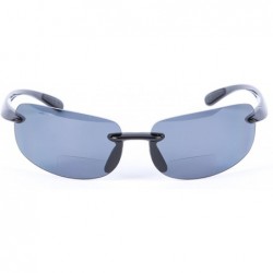 Wrap Lovin Sport Polarized Bifocal Sunglasses - Polarized - Black/Silver - CI184HCT6AC $41.71