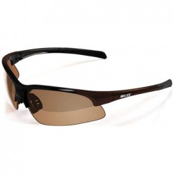 Sport Domain Polarized Motorcycle Sunglasses Black Bronze - C518NAEN3TY $34.41