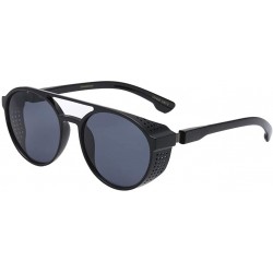 Goggle Unisex Vintage Glasses Retro Eyewear Fashion Radiation Protective Glasses - Black - C518Q2OXQ57 $9.21