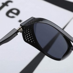 Goggle Unisex Vintage Glasses Retro Eyewear Fashion Radiation Protective Glasses - Black - C518Q2OXQ57 $9.21