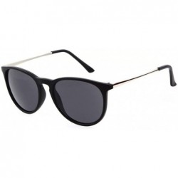 Goggle Women Fashion Vintage UV400 Sunglasses Cat Eye Sun Glasses - Matter Black - C017YSADHE3 $11.28