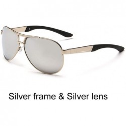 Oversized Men Polarized Sunglasses Driving Pilot Sunglass Man Eyewear Sun Glasses - C5 - C0194OUWU63 $48.47
