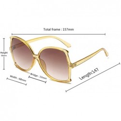 Sport women fashion Simple sunglasses Retro glasses Men and women Sunglasses - Yellow - C218LIY7SLQ $9.51