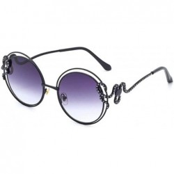 Aviator New fashion sunglasses- metal wire- hollow curved mirror- sunglasses- tide sunglasses - E - CW18SCR7NH9 $81.38