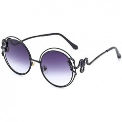 Aviator New fashion sunglasses- metal wire- hollow curved mirror- sunglasses- tide sunglasses - E - CW18SCR7NH9 $40.16