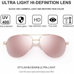 Aviator Classic Aviater Sunglasses For Women Men Metal Frame Mirrored Lens Driving Fashion UV400 Glasses 0257 - CW18WGMQQLQ $...