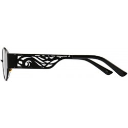 Square Men's and women's Fashion Resin lens Oval Frame Retro Sunglasses UV400 - Black Gray - CV18NHOLODL $13.46