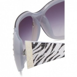 Oversized Women's U211 Shield Sunglasses - 70 mm - Silver - CY11BVEJ3YP $28.86