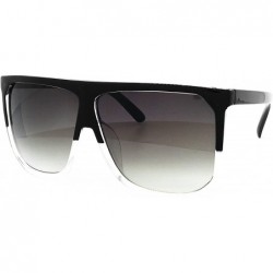 Aviator 7266 Premium Oversize XXL Women Men Tint Flat Top Fashion Sunglasses - Oversized - C81854OM0R5 $26.78
