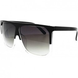 Aviator 7266 Premium Oversize XXL Women Men Tint Flat Top Fashion Sunglasses - Oversized - C81854OM0R5 $16.07