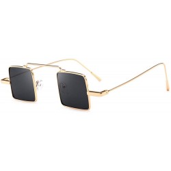 Rectangular Sunglasses for Women Rectangular Wire Glasses Retro Sunglasses Eyewear Metal Sunglasses Party Favors - F - C018QY...