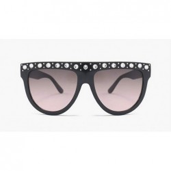 Oval Sunglasses Flat Top Sunglasses Crystal Luxury Rhinestone Oversized glasses for Women Vintage Shades UV400 - CA18NY007Y0 ...