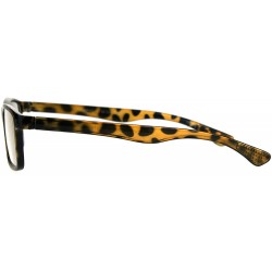 Rectangular Magnified Reading Glasses Classic Plastic Rectangular Frame Unisex - Tortoise - CP185XO7W74 $8.07