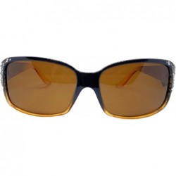 Round Polarized Sunglasses for Women - Premium Fashion Sunglasses - HZ Series Diamante Womens Designer Sunglasses - C318T8SWL...