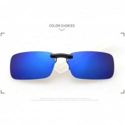 Oval New Unisex Polarized Clip Sunglasses Near-Sighted Driving Night Vision Lens Anti-UVA Anti-UVB Cycling Riding - C9198AHI6...