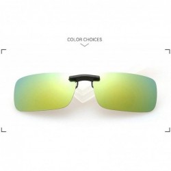Oval New Unisex Polarized Clip Sunglasses Near-Sighted Driving Night Vision Lens Anti-UVA Anti-UVB Cycling Riding - C9198AHI6...
