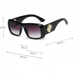 Oversized Luxury Brand Design Vintage Black Punk Sunglasses For Men Vintage Oversized Windproof Sun glasses UV400 - CO18Z3UZX...