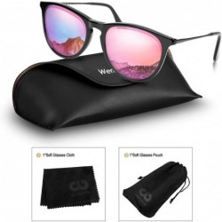 Aviator Polarized Sunglasses - Unisex Lightweight Shades for Women/Men - CN18529D7M5 $19.83