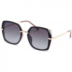 Aviator Retro polarized sunglasses- men's aviator sunglasses- driving mirror - A - CN18S83GX3O $81.04