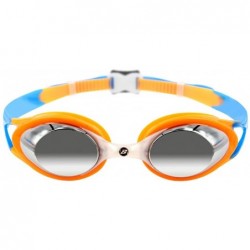 Goggle iedge Junior Swim Goggle Carnaval IE-34710 (Silver Mirror) - Blu/Org - CK18E7NNR95 $18.88